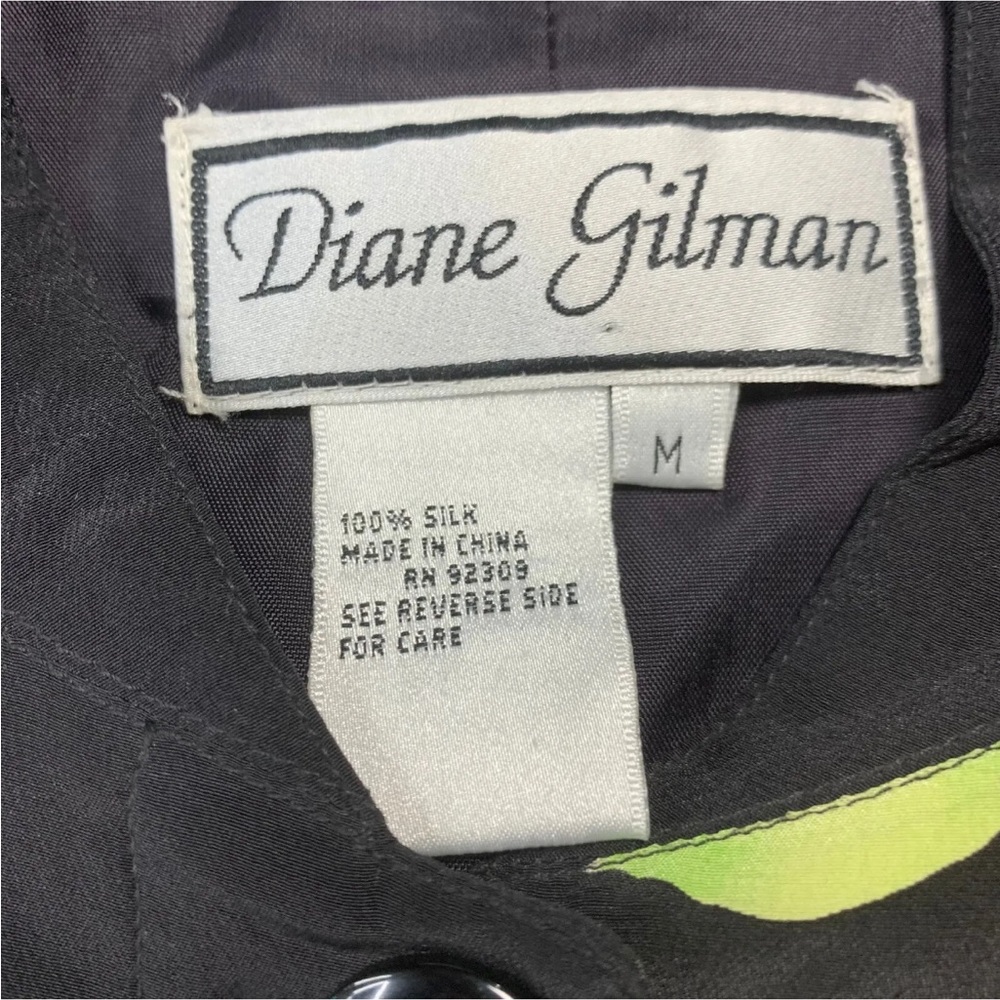 Diane Gilman! 100% silk! Gorgeous Flowered jacket! - Picture 5 of 5